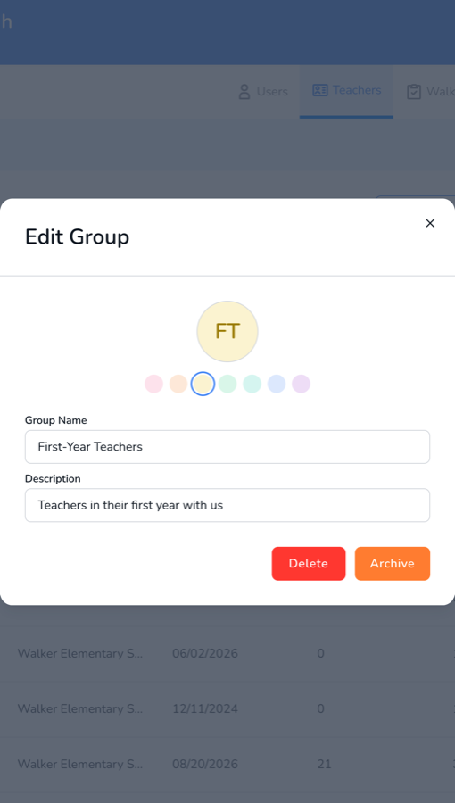 Remove Group gives you two choices, Archive or Delete.